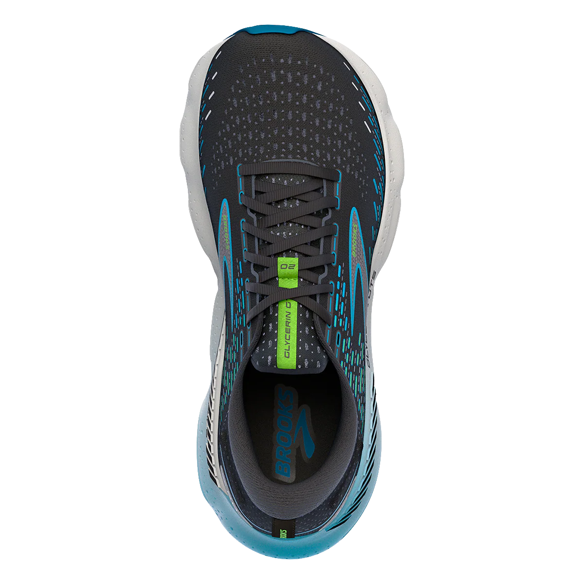 Brooks Glycerin GTS 20 - Black - Hawaiian Ocean - Green - Image 3