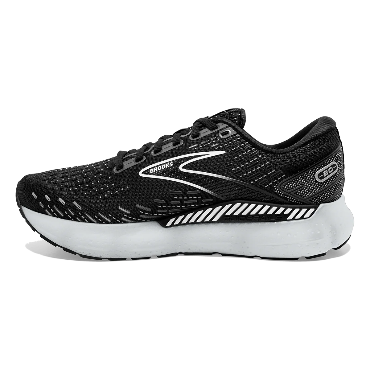 Brooks Glycerin GTS 20 - Black - White - Alloy - Image 2