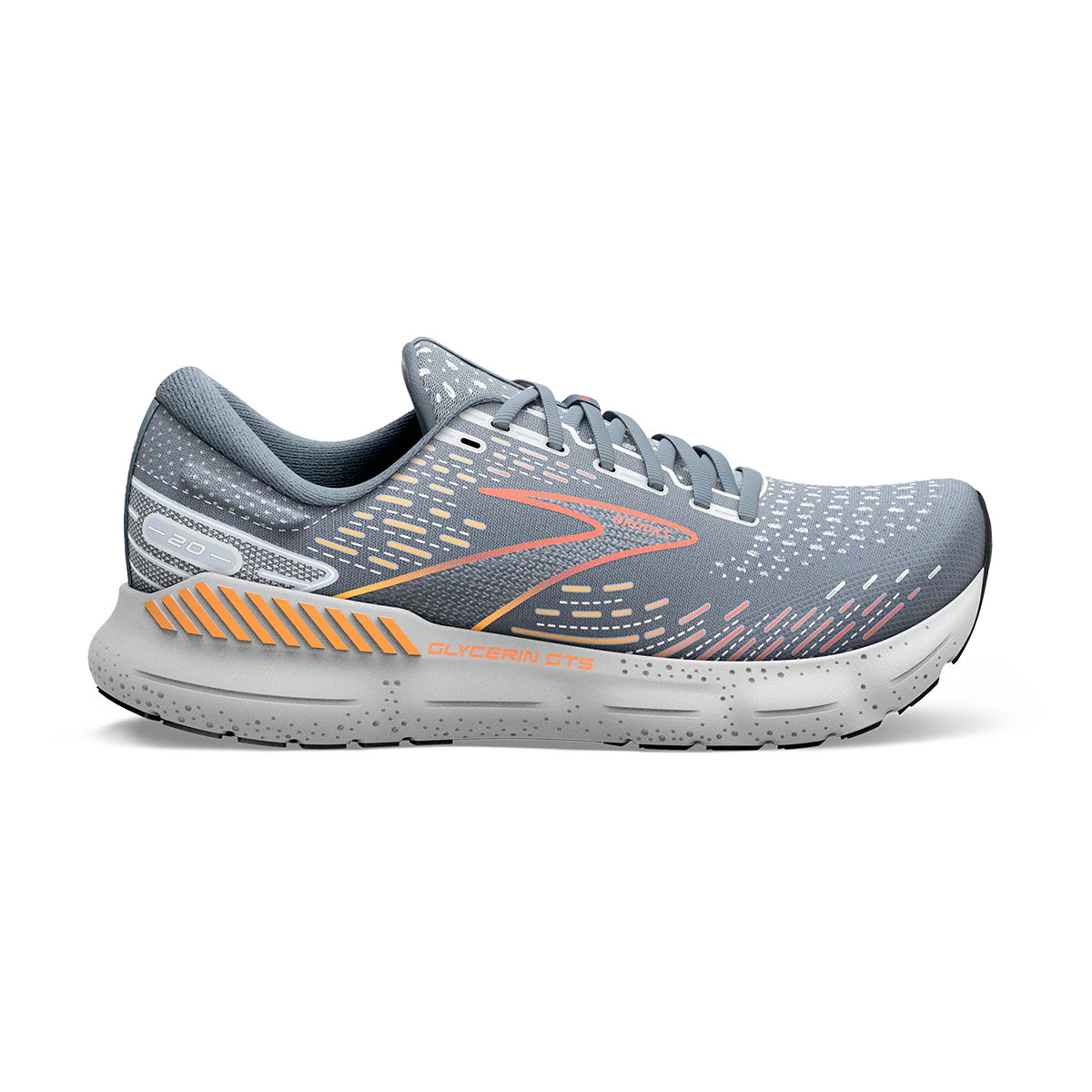 Brooks Glycerin GTS 20 - Grey - Chili Oil - Orange