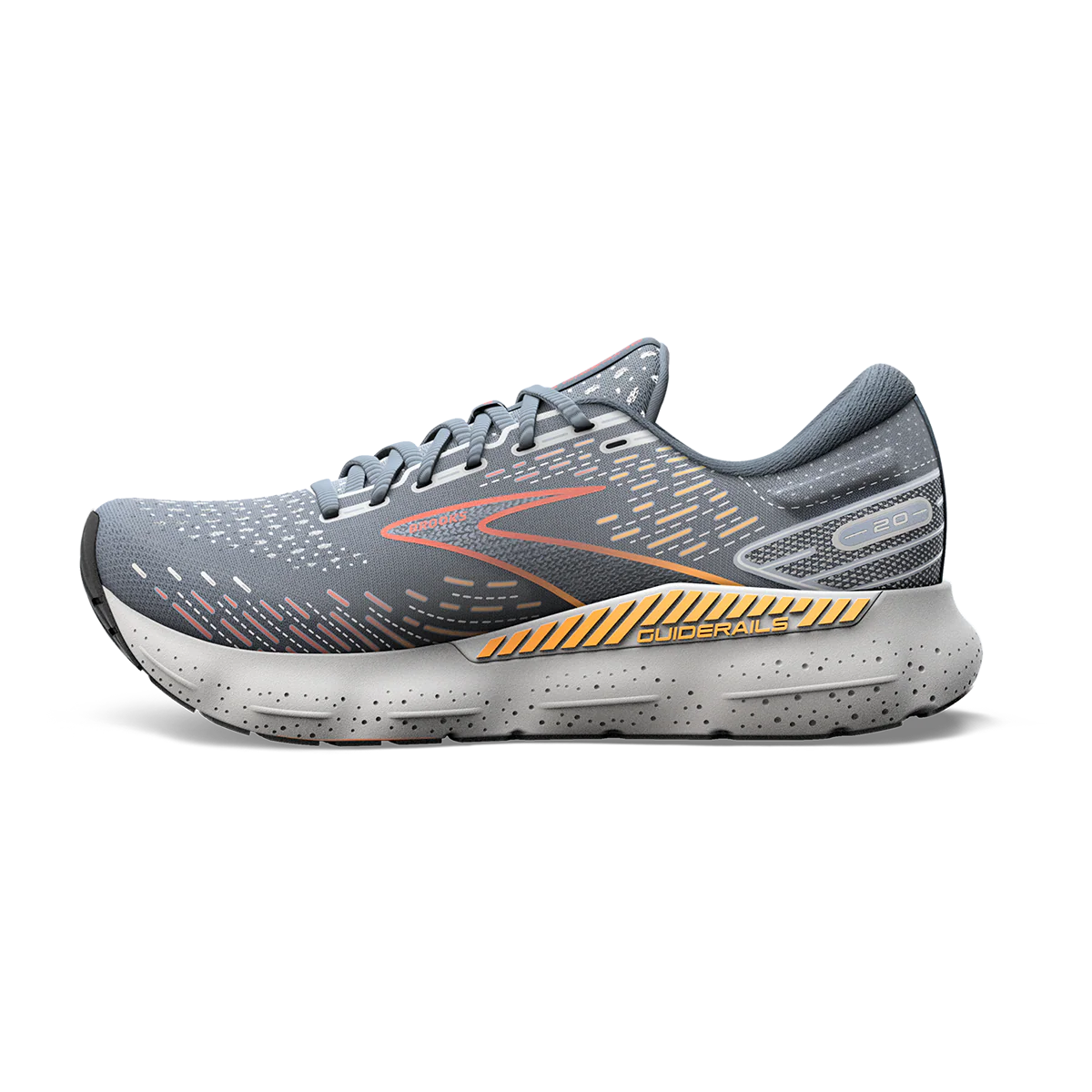 Brooks Glycerin GTS 20 - Grey - Chili Oil - Orange - Image 2