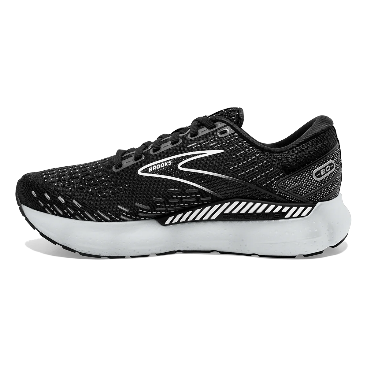 Brooks Glycerin GTS 20 - Black - White - Alloy - Image 2