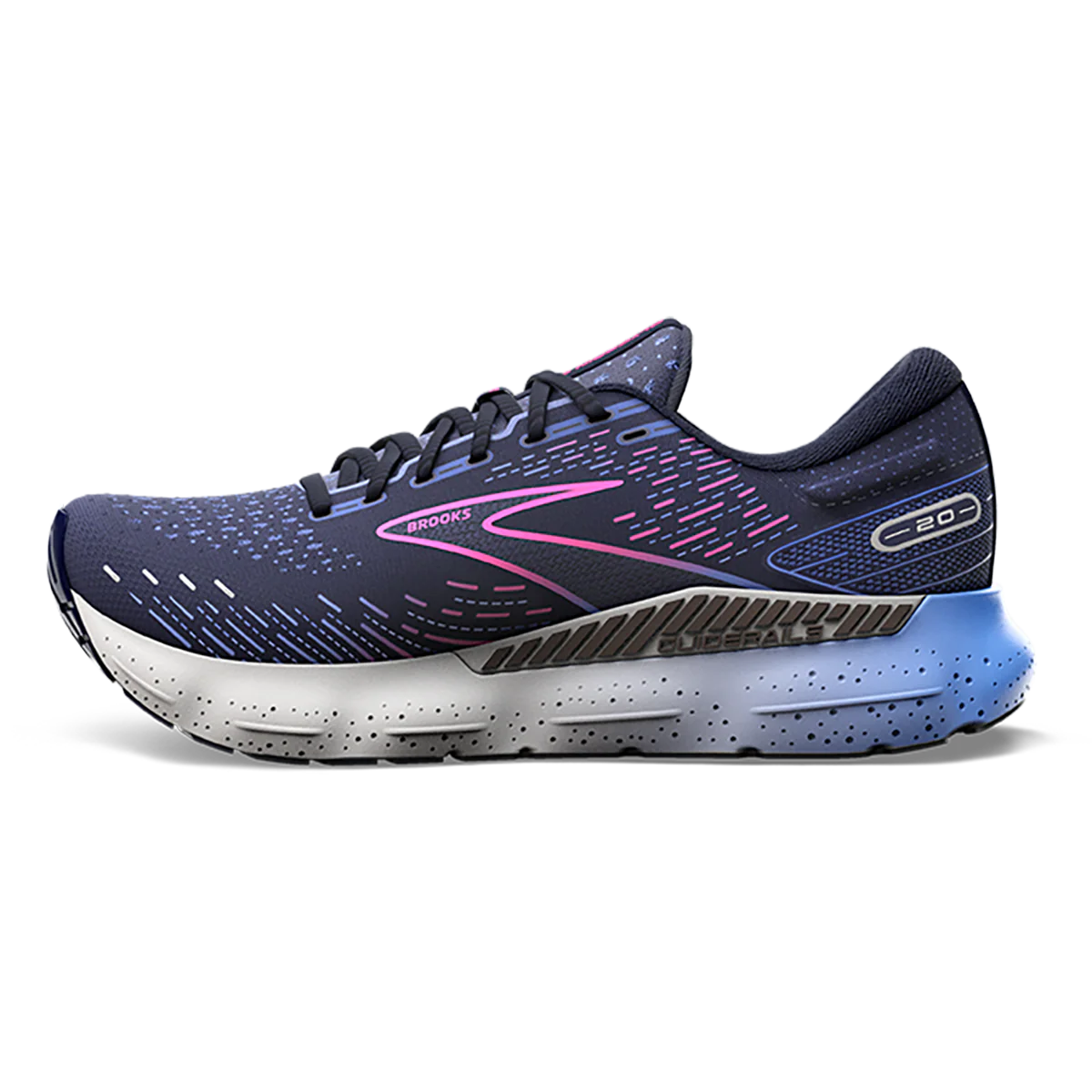 Brooks Glycerin GTS 20 - Peacoat - Blue - Pink - Image 2