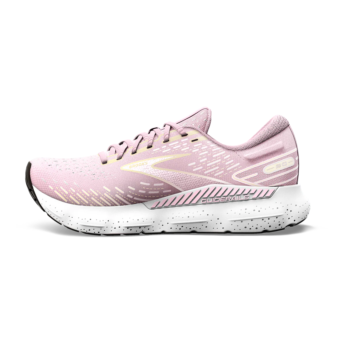 Brooks Glycerin GTS 20 - Pink - Yellow - White - Image 2