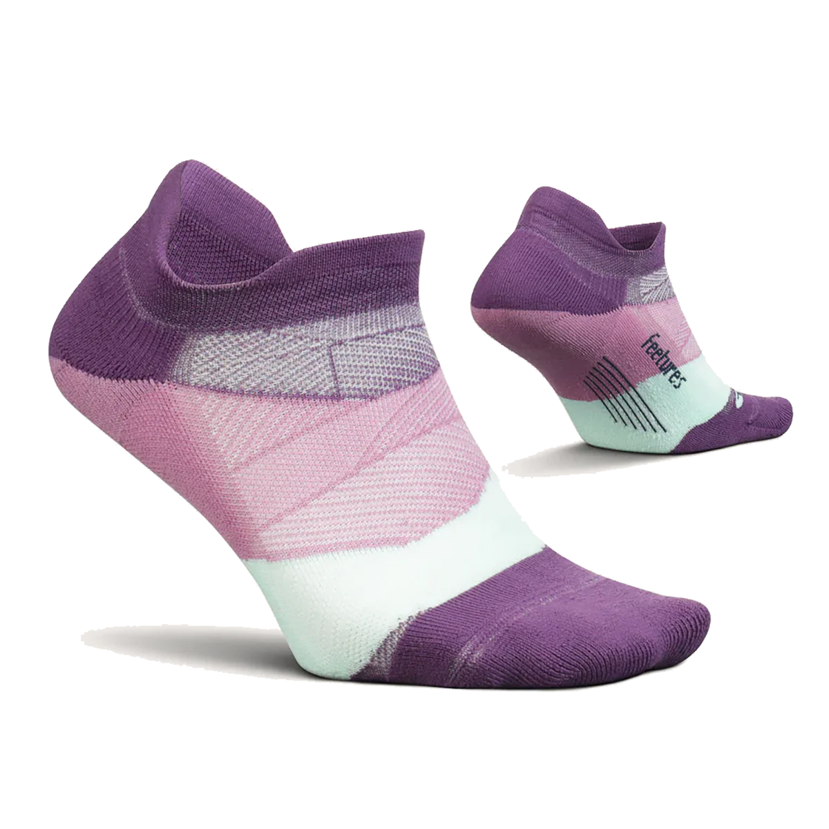 Feetures Elite Light Cushion No Show Tab - Peak Purple - Image 2