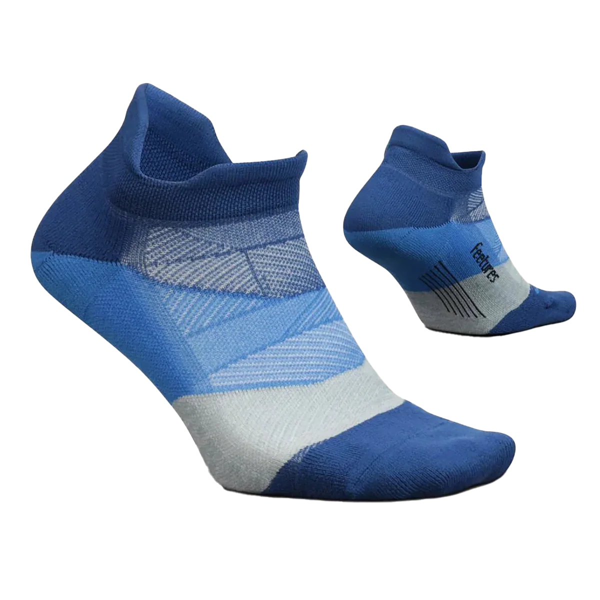 Feetures Elite Ultra Light No Show Tab - Buckle Up Blue - Image 2