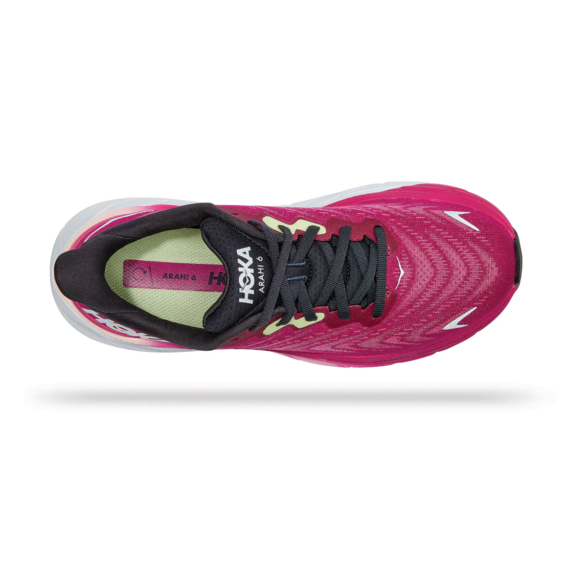 Hoka Arahi 6 - Festival Fuchsia - Ibis Rose - Image 3