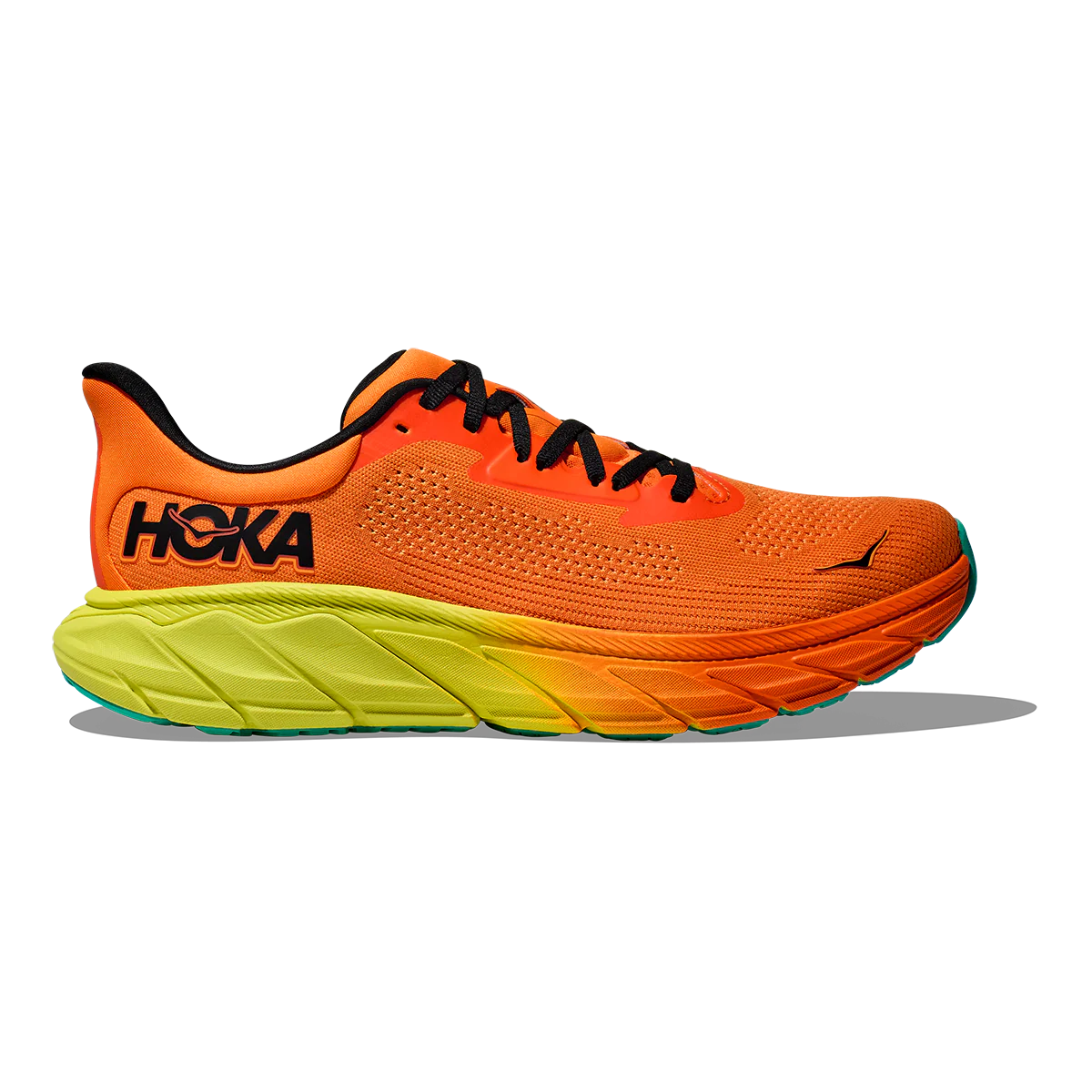 Hoka Arahi 7 - Electric Tangerine - Black