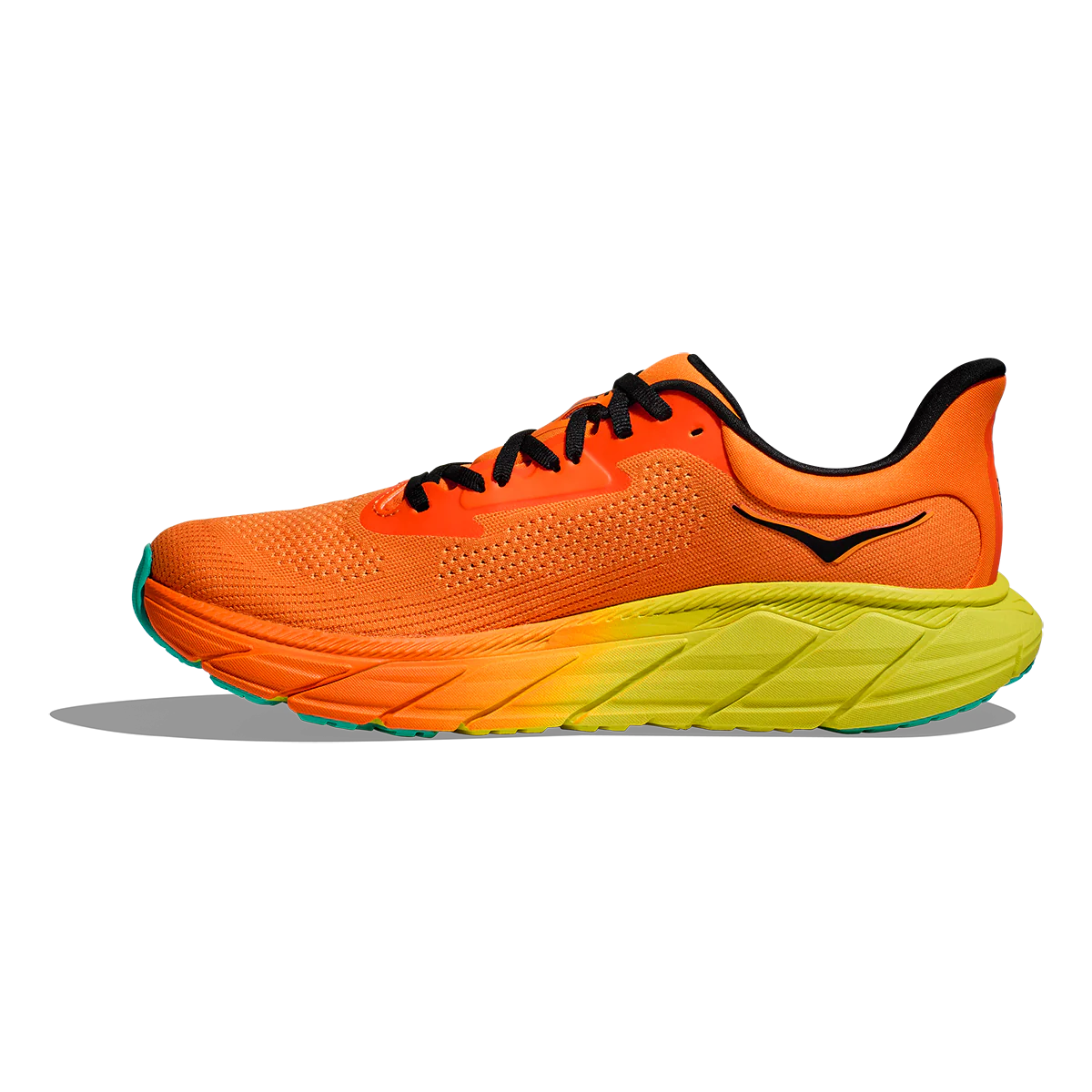 Hoka Arahi 7 - Electric Tangerine - Black - Image 2