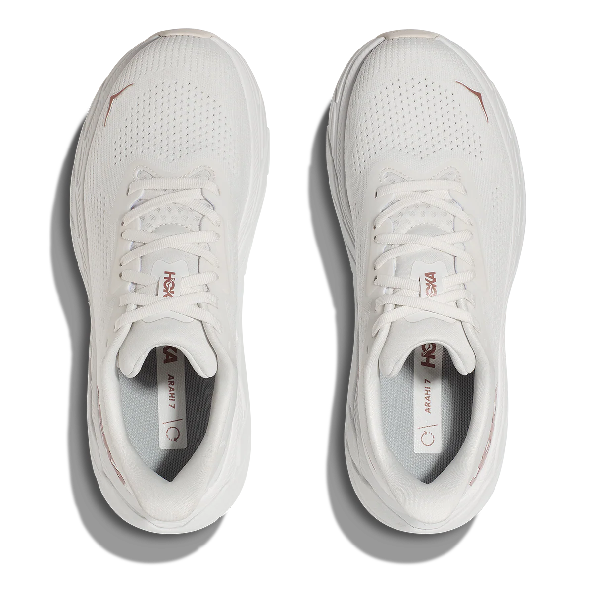 Hoka Arahi 7 - Blanc de Blanc - Rose Gold - Image 3