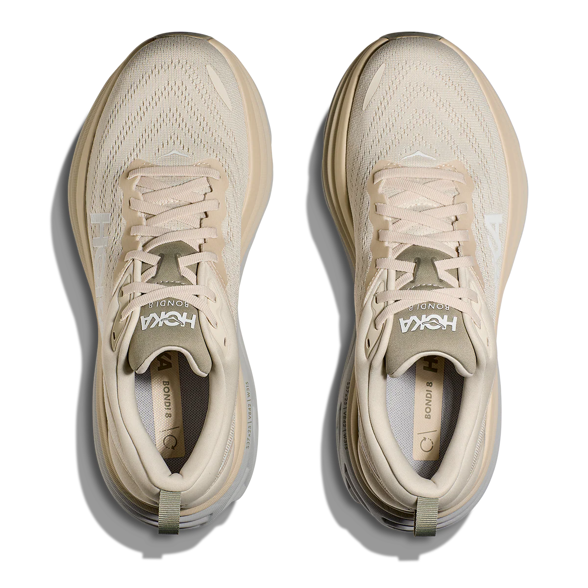Hoka Bondi 8 - Oat Milk - Barley - Image 3