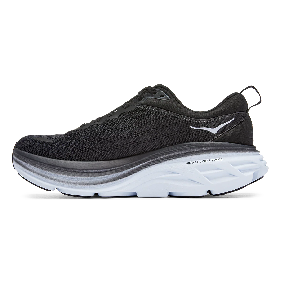 Hoka Bondi 8 - Black - White - Image 2