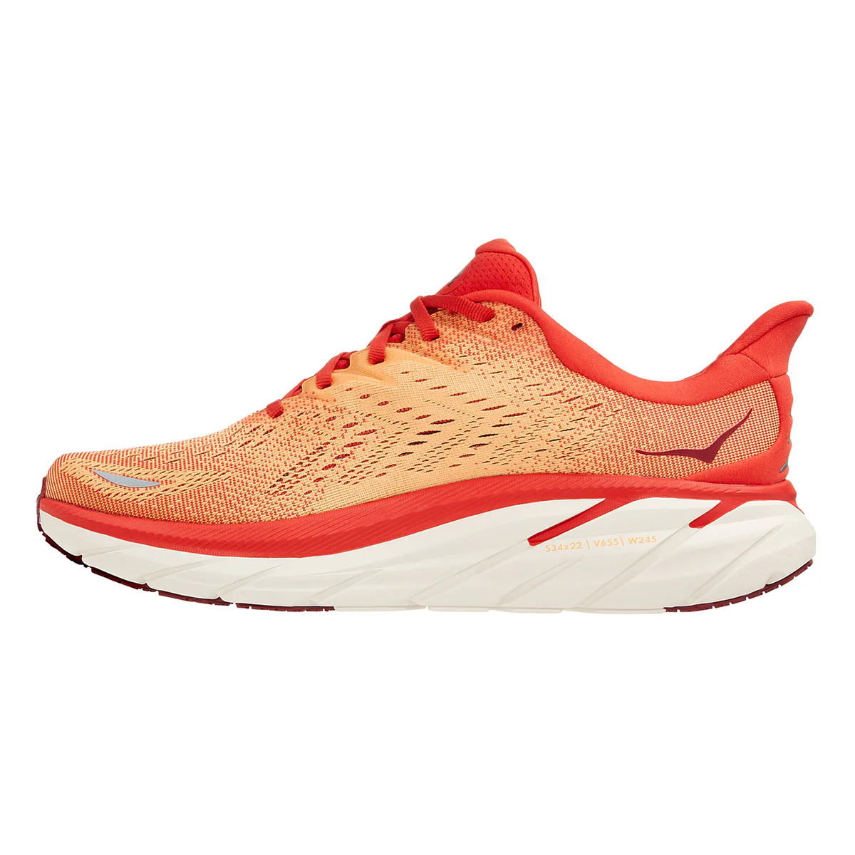Hoka Clifton 8 - Fiesta - Blazing Orange - Image 2