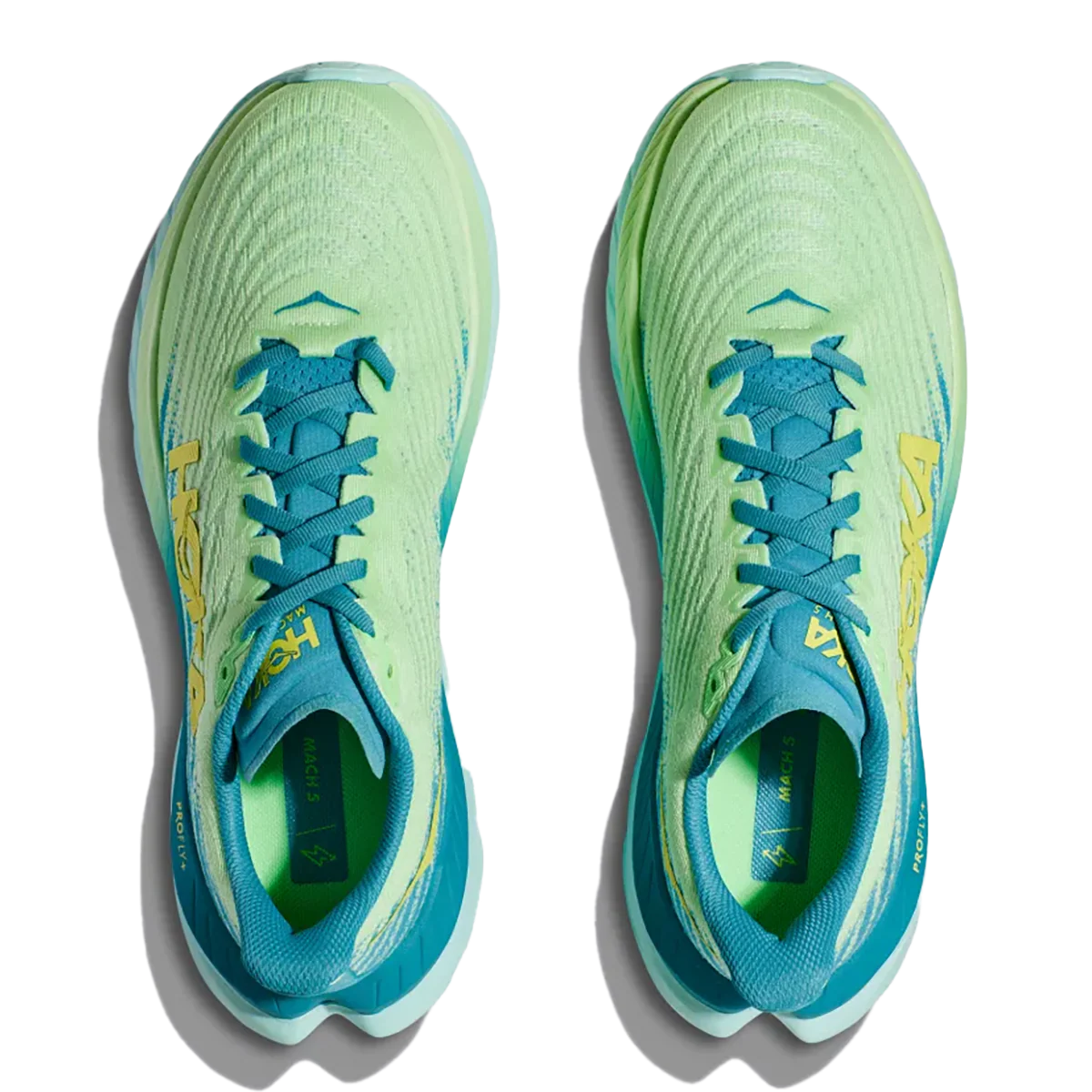 Hoka Mach 5 - Lime Glow - Ocean Mist - Image 3