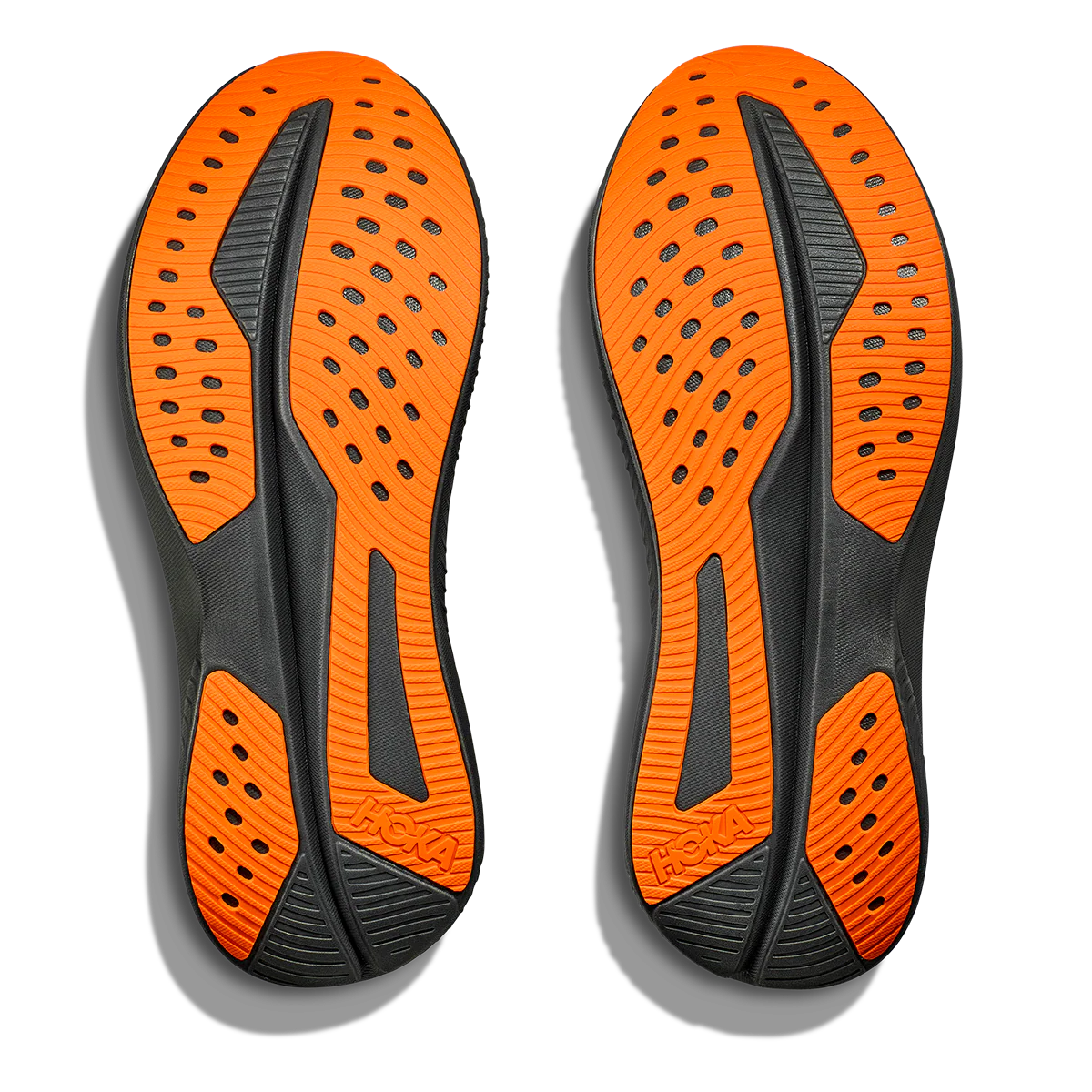 Hoka Mach 6 - Black - Electric Tangerine - Image 4