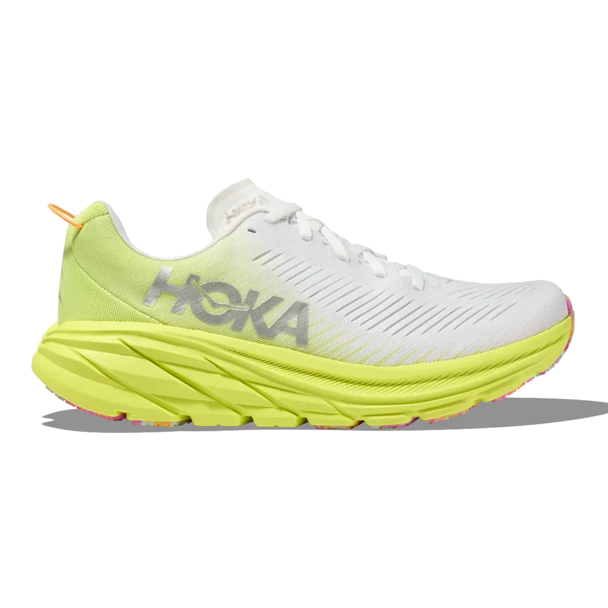 Hoka Rincon 3 - White - Citrus Glow
