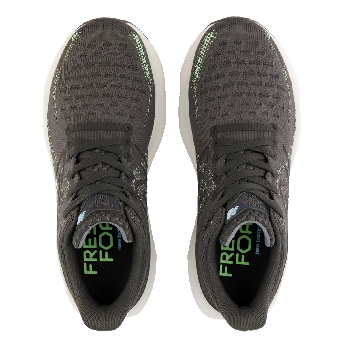 New Balance Fresh Foam X 1080 V12 - Blacktop - Green Aura - Bleach Blue - Image 3