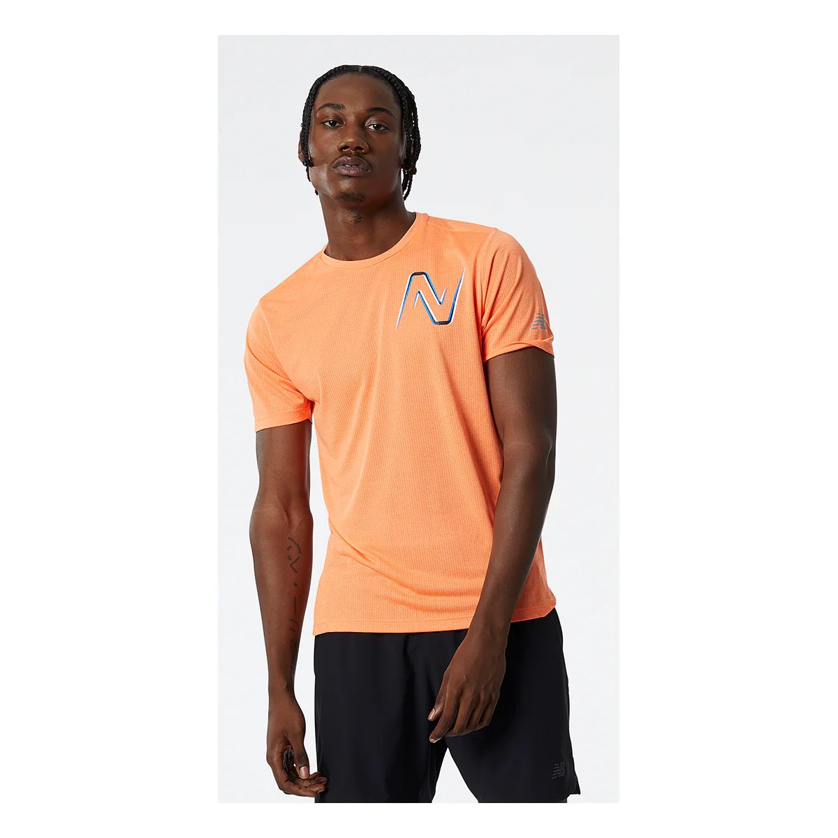 New Balance Graphic Impact Run Shortsleeve - Image 11