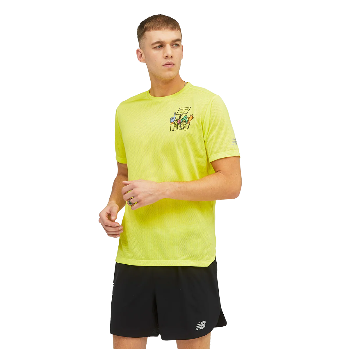 New Balance Graphic Impact Run Shortsleeve - Image 4