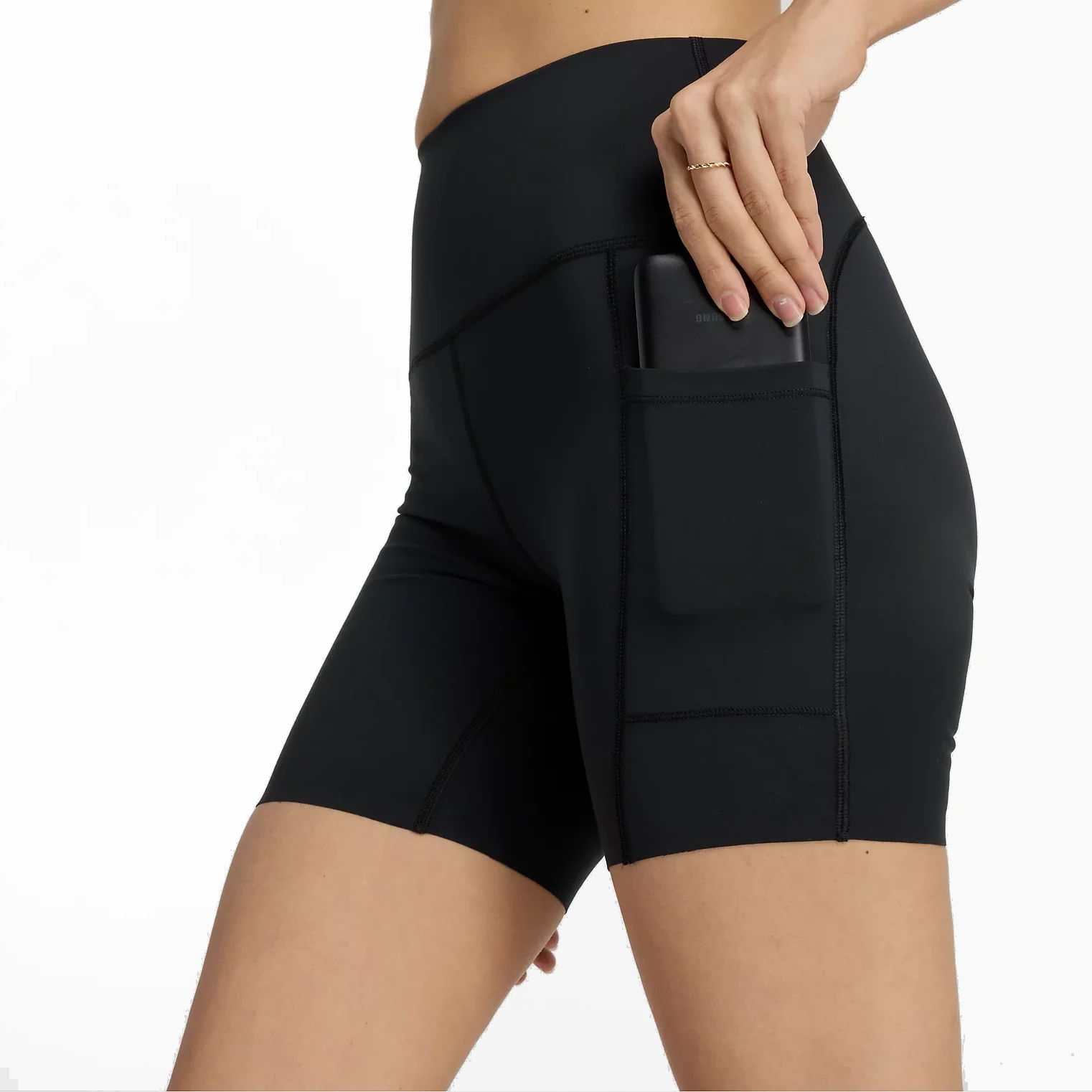 New Balance Sleek Pocket High Rise Short 6 - Image 11