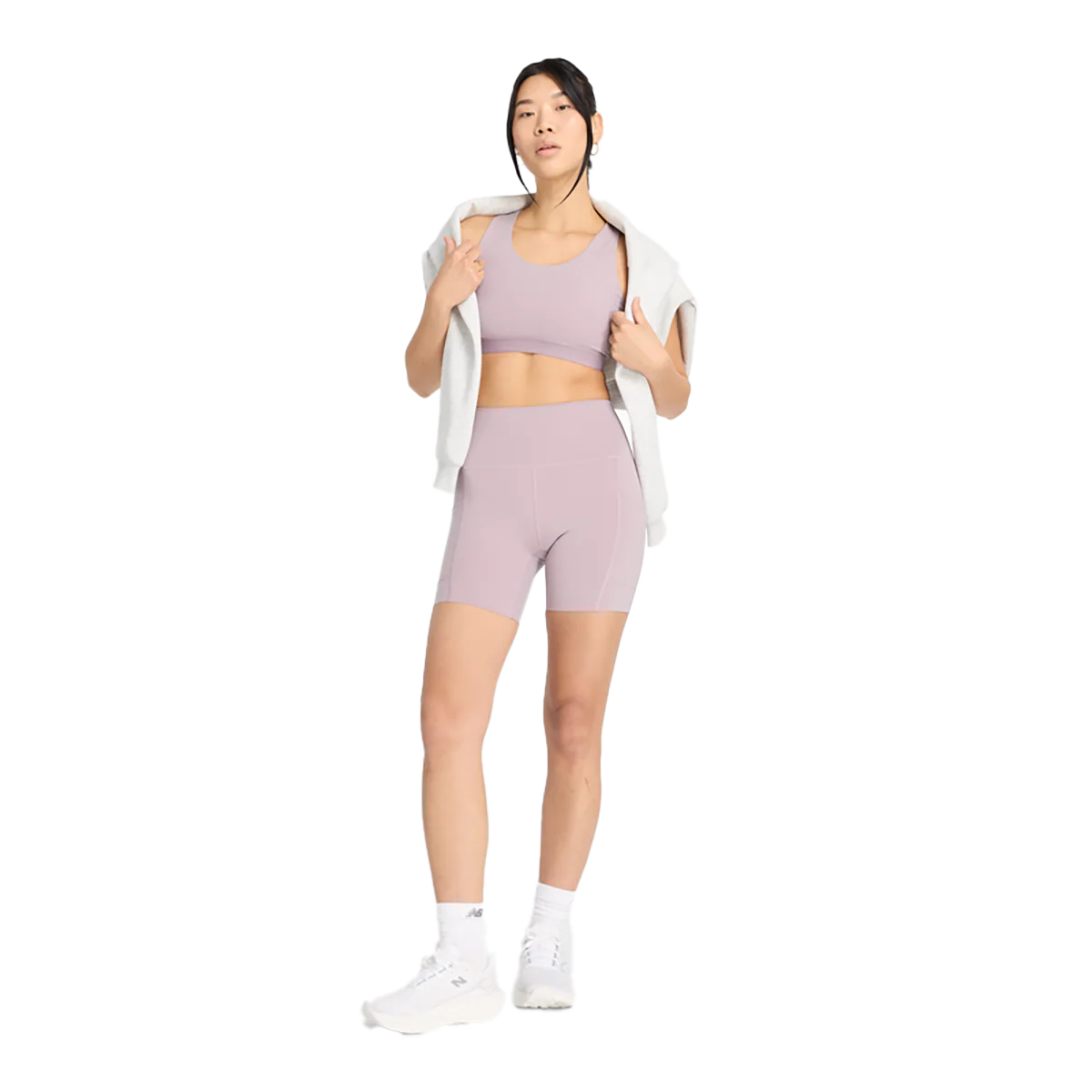 New Balance Sleek Pocket High Rise Short 6 - Image 16
