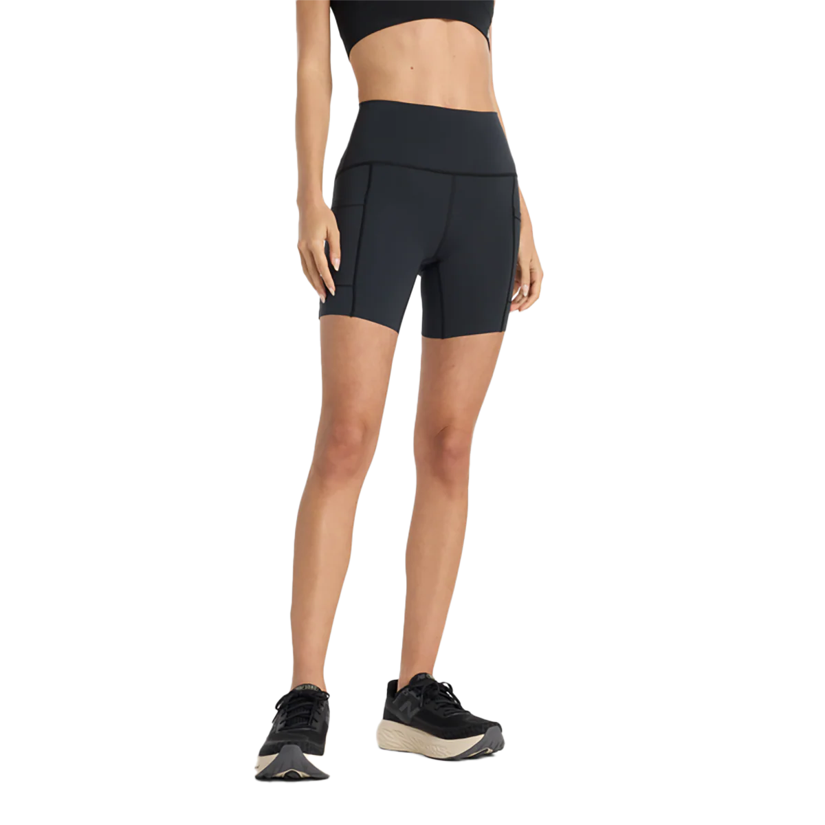 New Balance Sleek Pocket High Rise Short 6 - Image 20