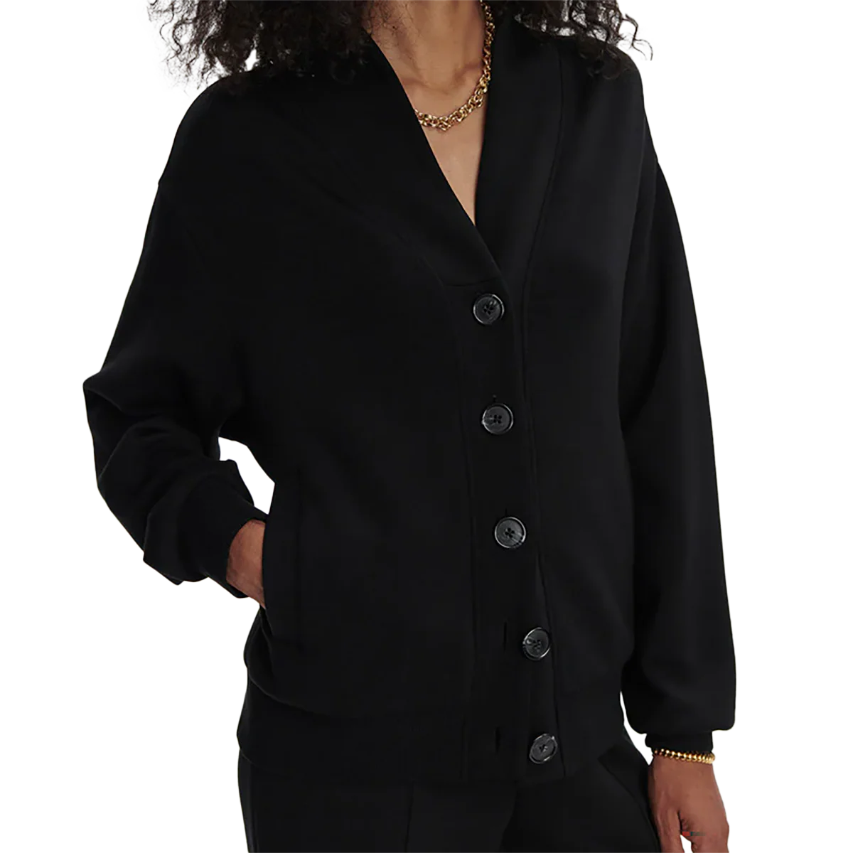 Varley Celeste Button Through Sweat